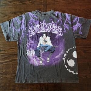 RARE Darc Sport x Naruto "WOLVES" Sasuke T-Shirt - Limited Edition - Men's L
